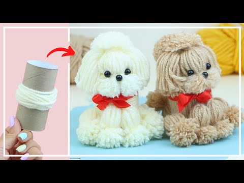 Видео: Самая Симпатичная СОБАЧКА из Втулки и Ниток 🐶🧶🐶 The Best Yarn Dog - How to Make 🌟 DIY NataliDoma