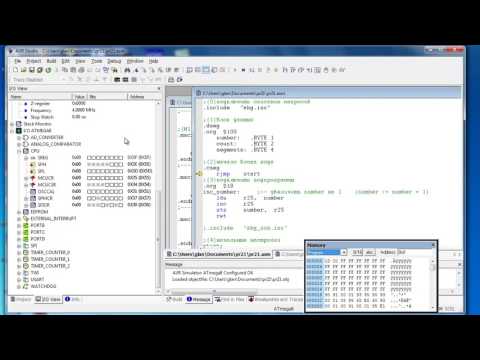 Видео: Лекция 339. Atmega8 работа с SRAM