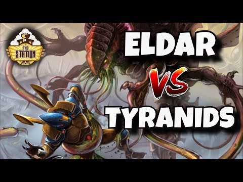 Видео: Репорт | Warhammer 40k | Tyranids Kraken VS Craftworld Saim Hann