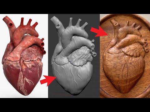 Видео: Превратите плоское изображение в 3D-рельеф для ЧПУ