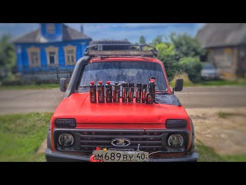 Видео: Антикор на Ниву. Устанавливаем силовые бампера и лебедку 12000lbs.