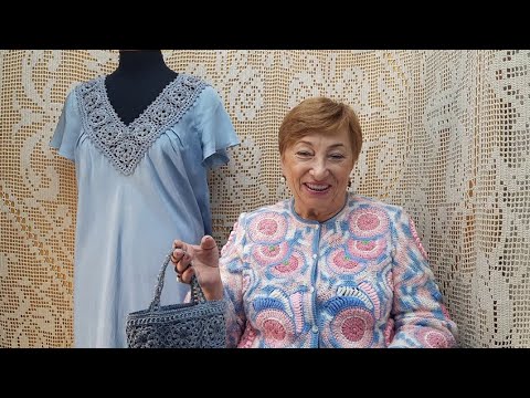 Видео: Кокетка "Женский день". Мастер-класс по вязанию крючком от О. С. Литвиной.