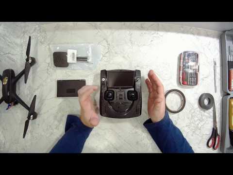 Видео: Hubsan X4 H501S: установка шторок и внешних антен в аппаратуру - процесс от нуба..))