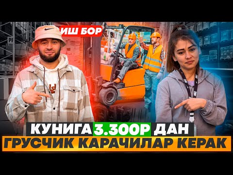 Видео: Иш бор кунига 3.300₽ грусчик, карачилар керак Уздан келса билети туланади