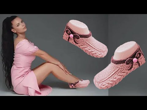 Видео: Следки тапочки.Спицами.#(2025).
