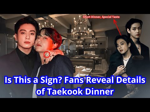 Видео: Taekook2025 | Фанаты нашли едва заметные улики, скрывающие короткий, но загадочный ужин