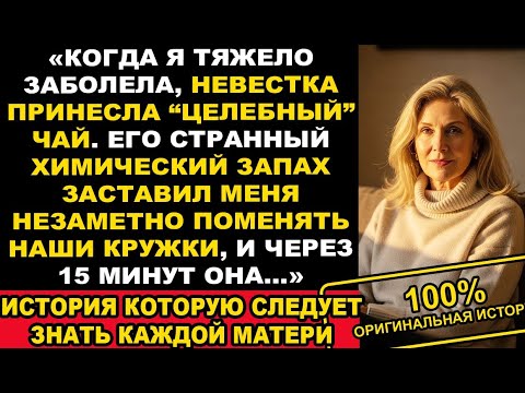 Видео: Когда я заболела, невестка принесла мне целебный чай, меня насторожил запах, я поменяла наши кружки