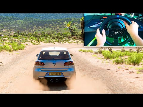 Видео: ОФФРОУД ОТ ПЕРВОГО ЛИЦА за ИГРОВЫМ РУЛЕМ! (Forza Horizon 5)