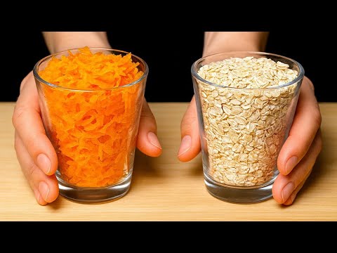 Видео: ❗️Смешайте овсяные хлопья с морковью! Морковный десерт, о котором все говорят!