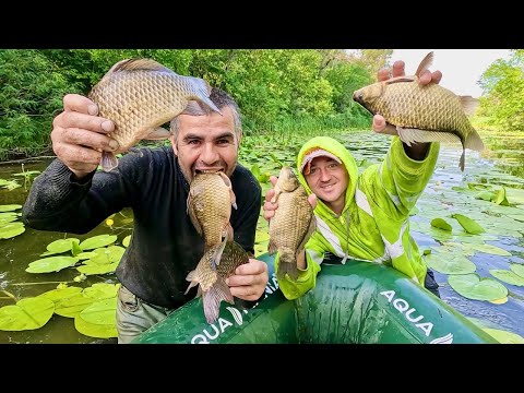 Видео: Повен ЧОВЕН РИБИ ГОЛИМИ РУКАМИ!!! Варимо РАКІВ!!!