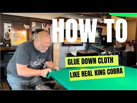 Видео: ИНСТРУКЦИЯ: приклейте скатерть для бильярдного стола так же, как настоящую королевскую кобру!