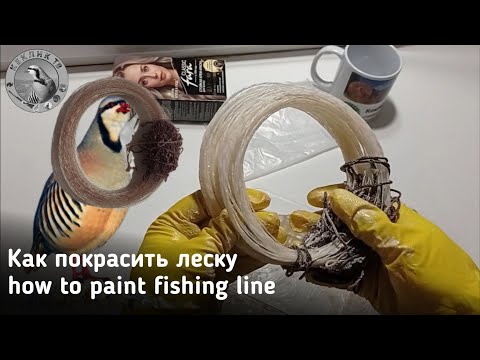 Видео: Как покрасить леску | how to paint fishing line | Тузок буяш | Duck hunting