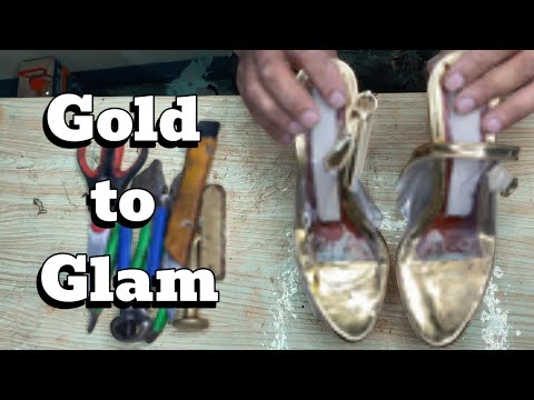 Видео: От Прозрачного Золота до Гламурного Блеска | Преображение Туфель на Каблуке