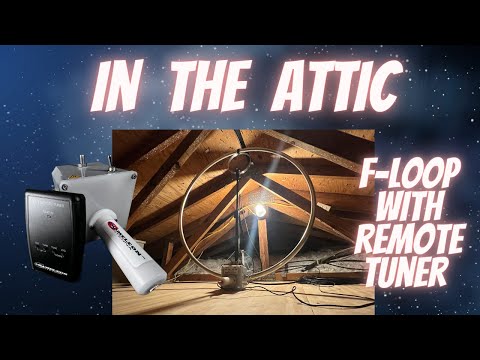 Видео: Скрытая антенна HOA № 5: антенна-хамелеон F-Loop 2.0 на чердаке с дистанционным тюнером из хижины