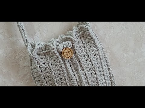 Видео: Сумка крючком из льна . Подробный экспресс мастер класс .#сумкакрючком #вязанаясумкакрючком #