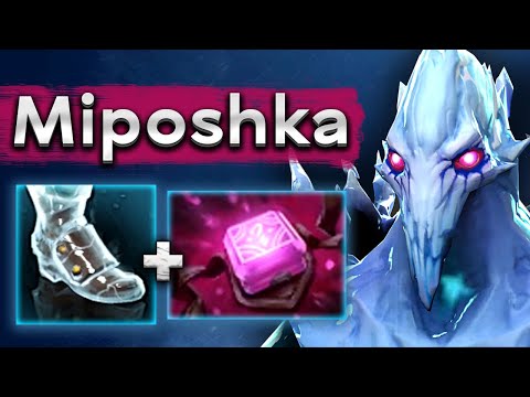 Видео: Мипошка на Аппарате и с Мирой в команде! - Miposhka Ancient Apparition 7.34 DOTA 2