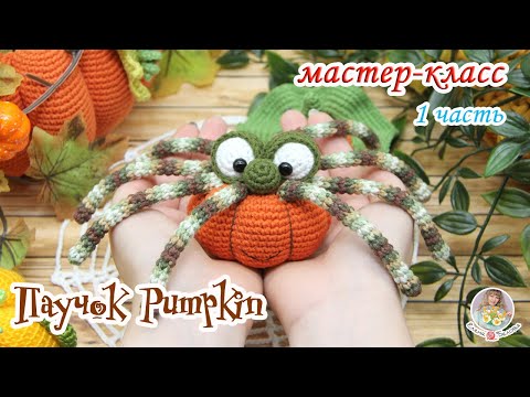 Видео: МАСТЕР-КЛАСС🕸Паучок Pumpkin (крючком) 1 часть