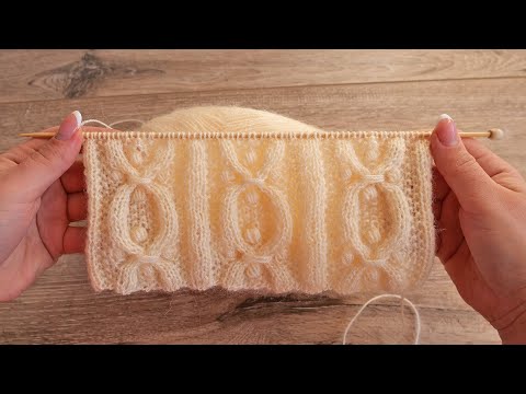Видео: Азиатский узор с шишечками спицами 🌲 Bobble Stitch knit pattern