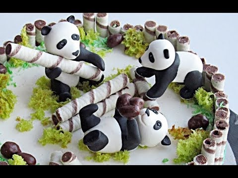 Видео: ПАНДЫ из сахарной мастики (мастер-класс)