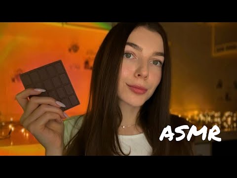 Видео: ASMR итинг шоколада, таппинг и звуки рта 🍫🫦 / fake chocolate eating sounds & tapping