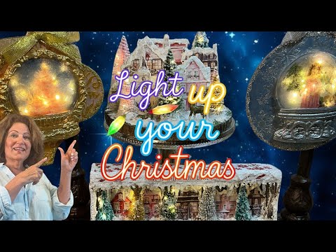 Видео: Четыре самоделки с использованием Fairy Lights IOD и Pentart
