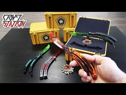 Видео: Настоящий Нож- Бабочка в реальном  КЕЙСЕ ИЗ CS:GO