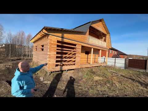 Видео: Построили дом из профилированного бруса под усадку в Томске | Компания «Сила Дерева»