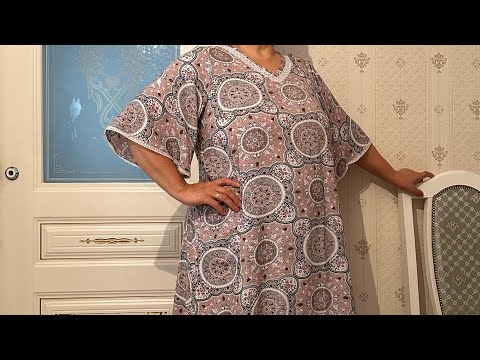 Видео: 50,52өлшемде өте оңай көйлек тігу