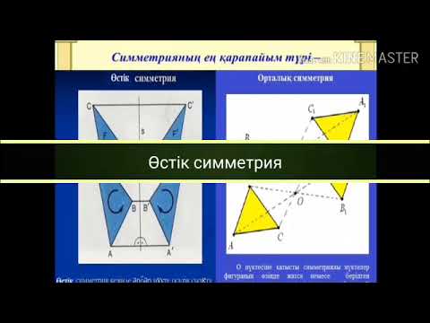 Видео: Өстік және центрлік симметрия