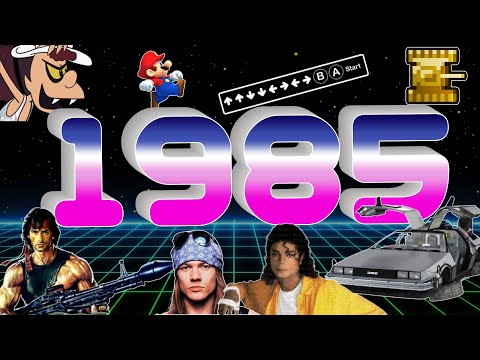 Видео: 1985/ Назад в будущее, Коммандо, A-ha. Guns N’ Roses, Super Mario Bros.,Battle City