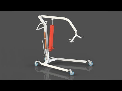 Видео: Передвижной подъемник для инвалидов VEARA Flamingo