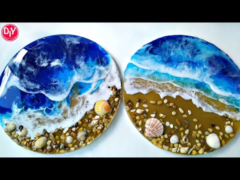 Видео: Resin Art /Резин Арт море из эпоксидной смолы.