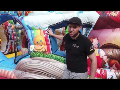 Видео: Надувной батут «Просто сказка» 8 на 6. Полный обзор аттракциона