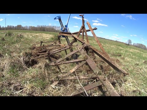 Видео: НАШЁЛ ПОЛЕВОЙ СТАН!!! БОРОНЫ, ТРАКИ И ТОЛЬКО ЛИТОЙ МЕТАЛЛ!