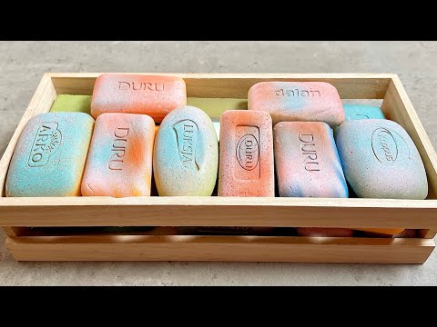 Видео: Painted soap ASMR 💗 Soap cutting 💗 Резка крашенного мыла