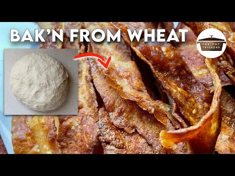 Видео: Как приготовить бекон из муки | Веганский бекон из пшеничного крахмала