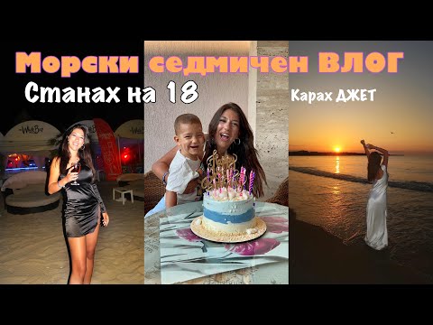 Видео: ВЛОГ: СТАНАХ НА 18 🥳, рожденият ми ден, карах ДЖЕТ || морски СЕДМИЧЕН влог ~ море 2023