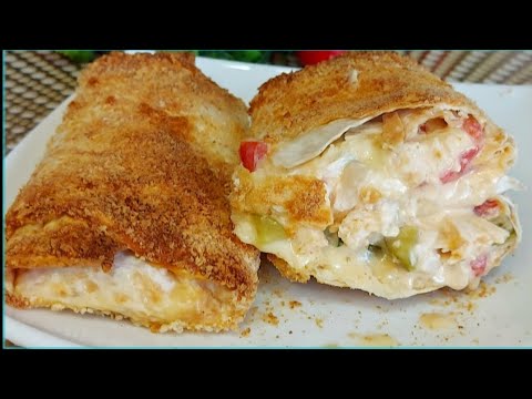 Видео: Боже как Вкусно! Хрустящий Лаваш с Курицей!