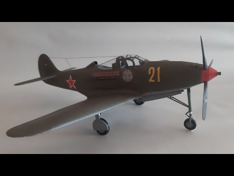 Видео: P-39N Airacobra, бумага 1:33, сборка