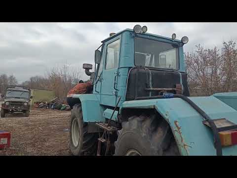 Видео: Установка двигателя ямз 236 после кап. ремонта на ХТЗ 150к. Пахота в декабре. #фермер #друзьям #хтз
