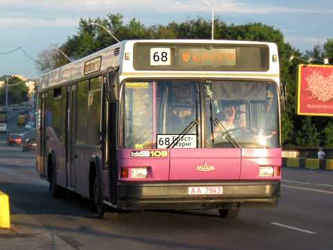 Видео: Информатор закрытого Брестского автобусного маршрута №68 Автовокзал-Черни