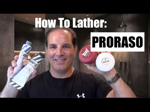 Видео: Как наносить пену для бритья Proraso и мыло для бритья #бритье #уходзакожей #уходзамужскойкожей @...