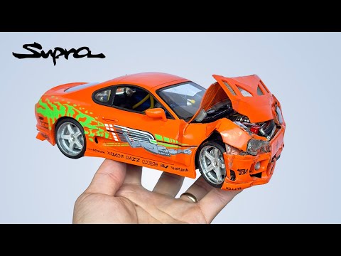 Видео: Я Разбил Toyota Supra из Форсажа. Краш Тест в масштабе
