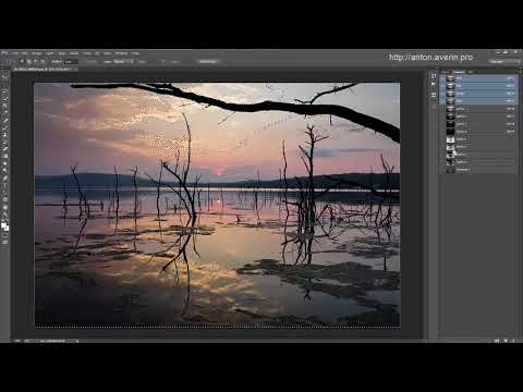 Видео: Приемы обработки пейзажа. Маски яркости темных и средних тонов