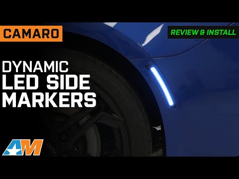 Видео: Обзор и установка динамических светодиодных боковых габаритных огней Camaro 2016–2024