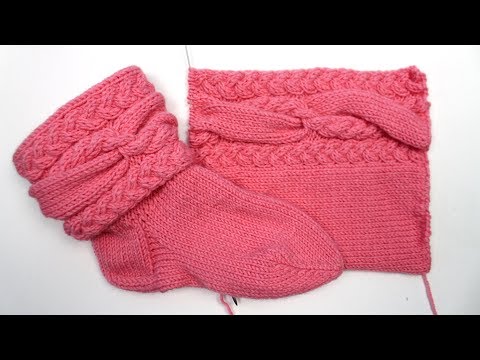 Видео: УЗОР спицами ОБЪЁМНЫЕ КОСЫ. Араны