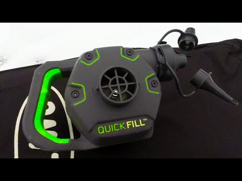 Видео: Насос для ПВХ лодки! Компактный и не дорогой ЭЛЕКТРИЧЕСКИЙ НАСОС для ПВХ лодки с АКБ и без проводов!