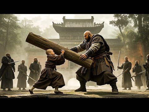 Видео: Маленький монах легко забил хулигана до смерти тяжелым деревянным колом.