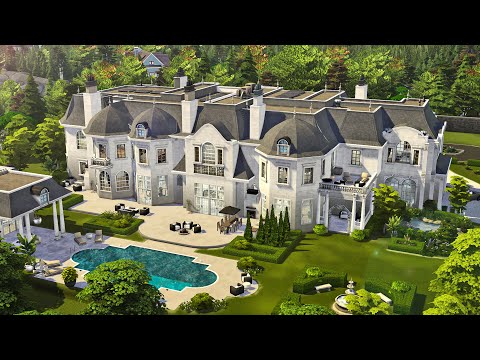 Видео: Мега-семейный особняк знаменитостей | Sims 4: скоростное строительство и тур | БЕЗ CC | СПЕЦИАЛЬН...