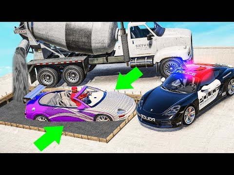 Видео: ЗАСТРЯЛ В ЦЕМЕНТЕ И НЕ СМОГ ВЫЕХАТЬ НА ТАЧКЕ ИЗ ФОРСАЖА В GTA 5! ПОЛИЦЕЙСКИЕ ДОГОНЯЛКИ В ГТА 5 ОНЛАЙ